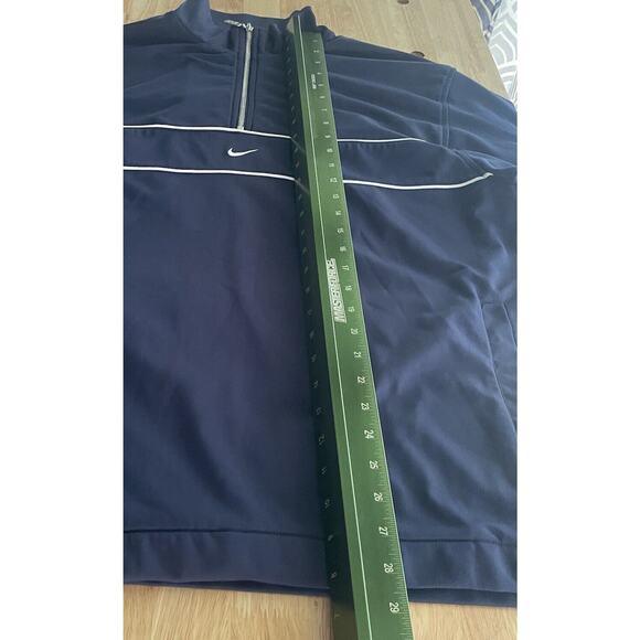 Nike Track Jacket Vintage 90s Y2K‎ Center Swoosh Pullover Side Zip Large - Picture 5 of 8